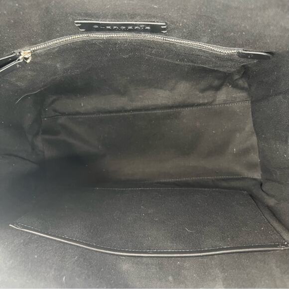 Clergerie Paris Queen tote black leather suede - Picture 8 of 8